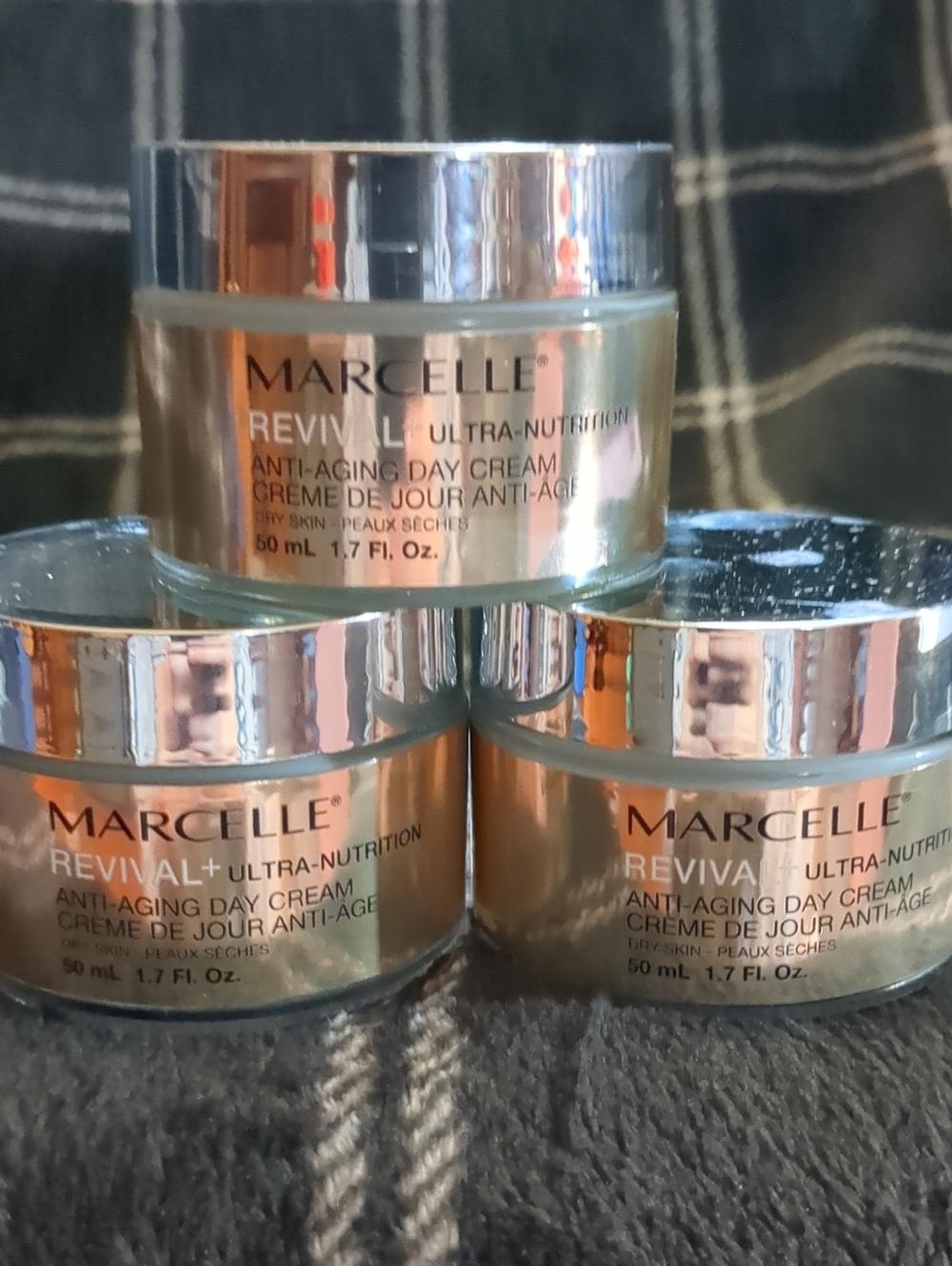 Three Marcelle Revival+ Ultra-Nutrition Anti-Aging Day Cream (50 mL)